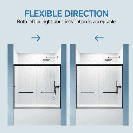 56-60"x57" H Tub Shower Door