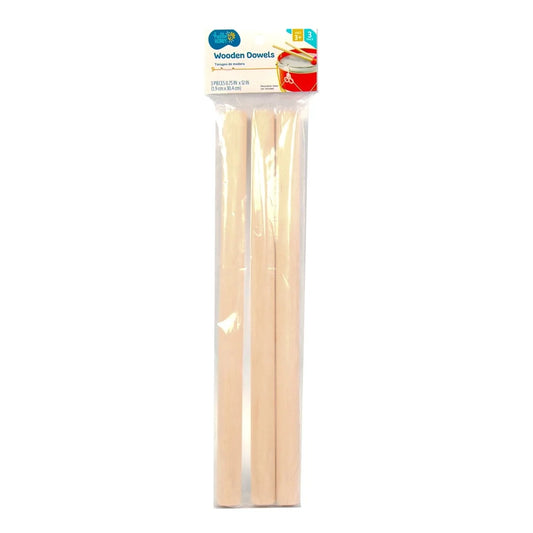3 Pack Wooden Dowels
