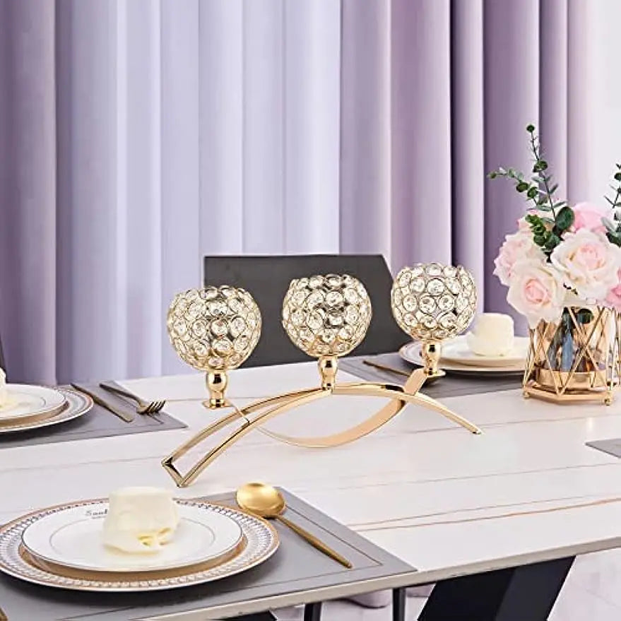 Gold Candle Holders for Table