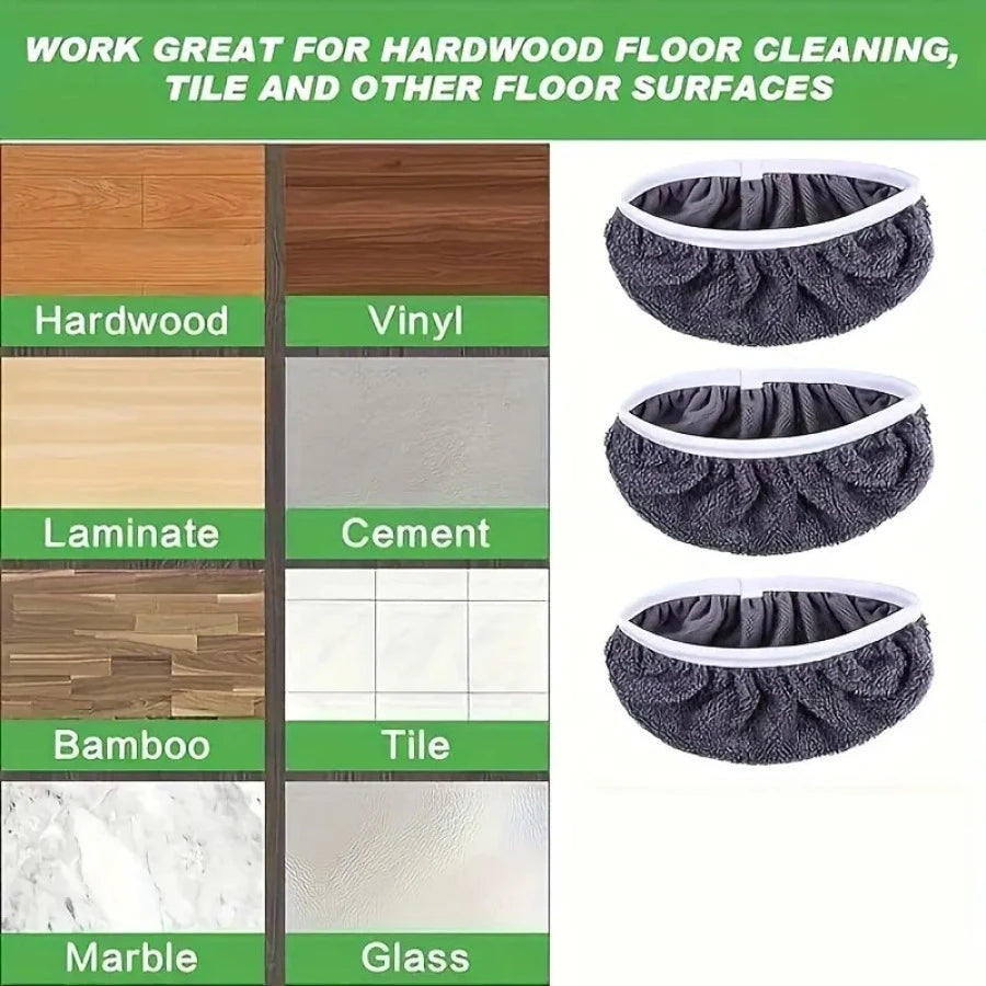 3 Piece Grey Mop Cloth