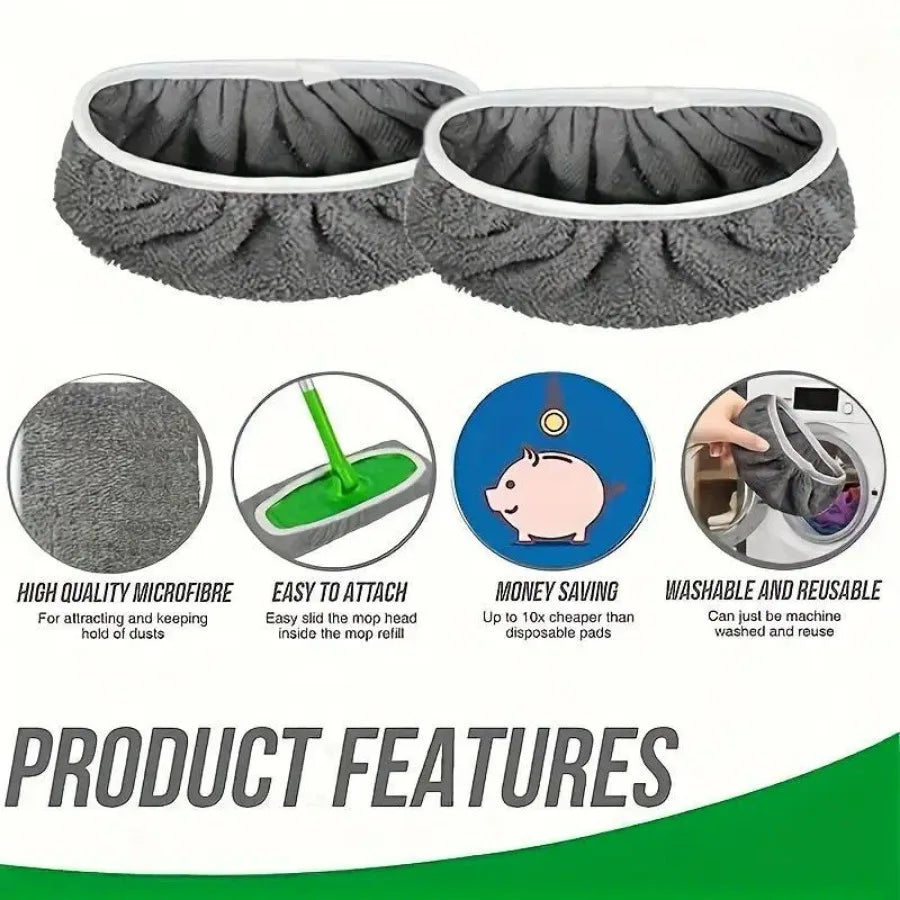 3 Piece Grey Mop Cloth