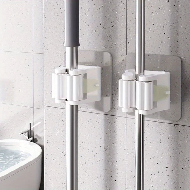 3PCS Mop Clamp with Suction Hook