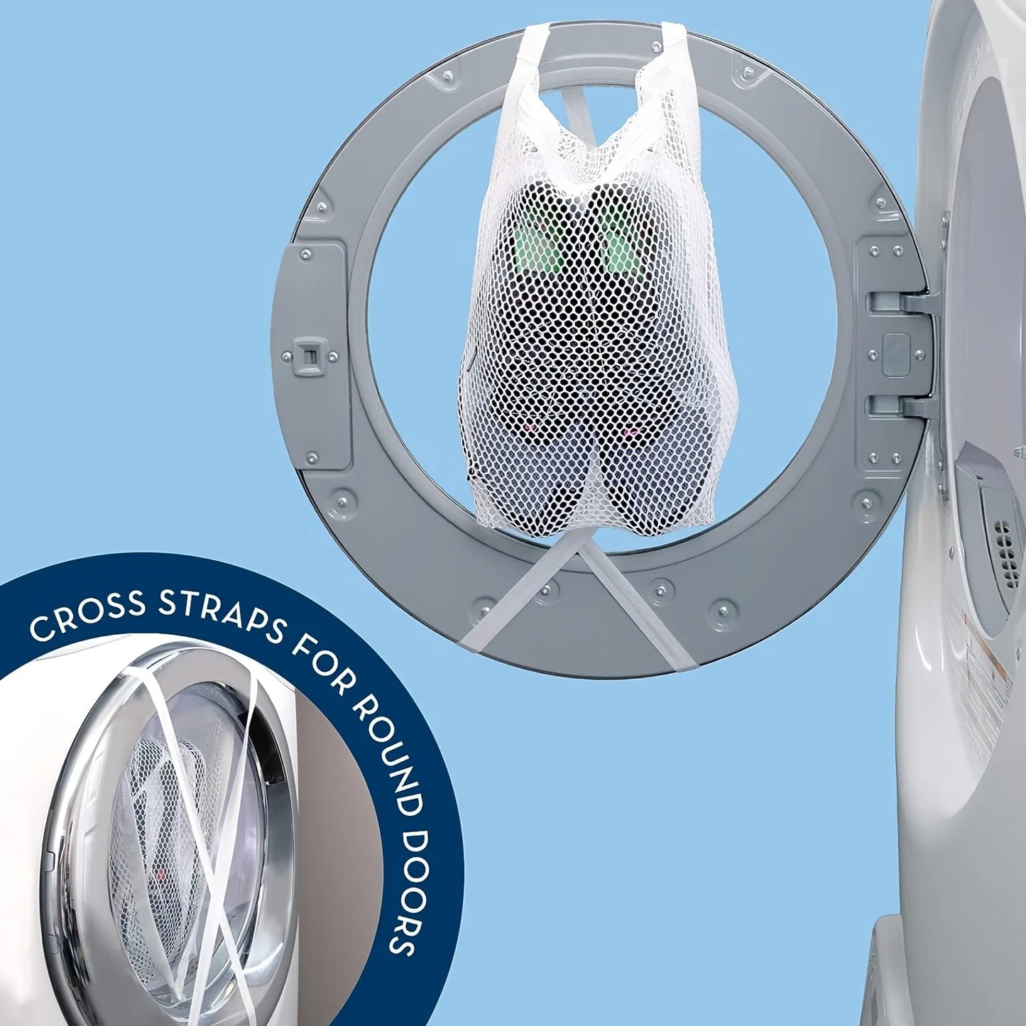 2 White Laundry Bags