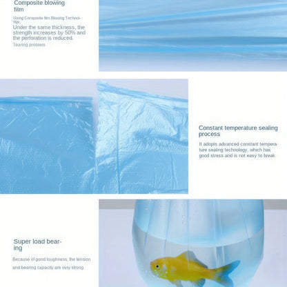 300-Pack Household Blue Trash Bags