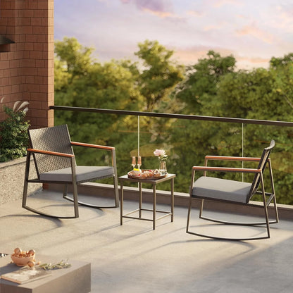 3 Pieces Rocking Patio Set