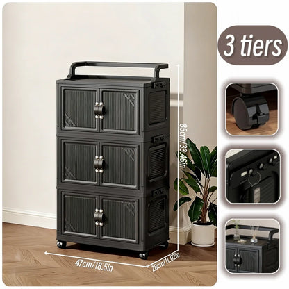 3/4/5 Tier Foldable Storage Cabinet