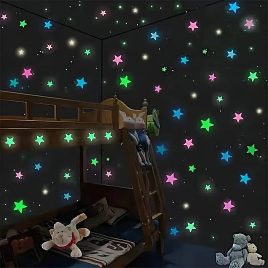 200 Piece Luminous Star Wall Sticker