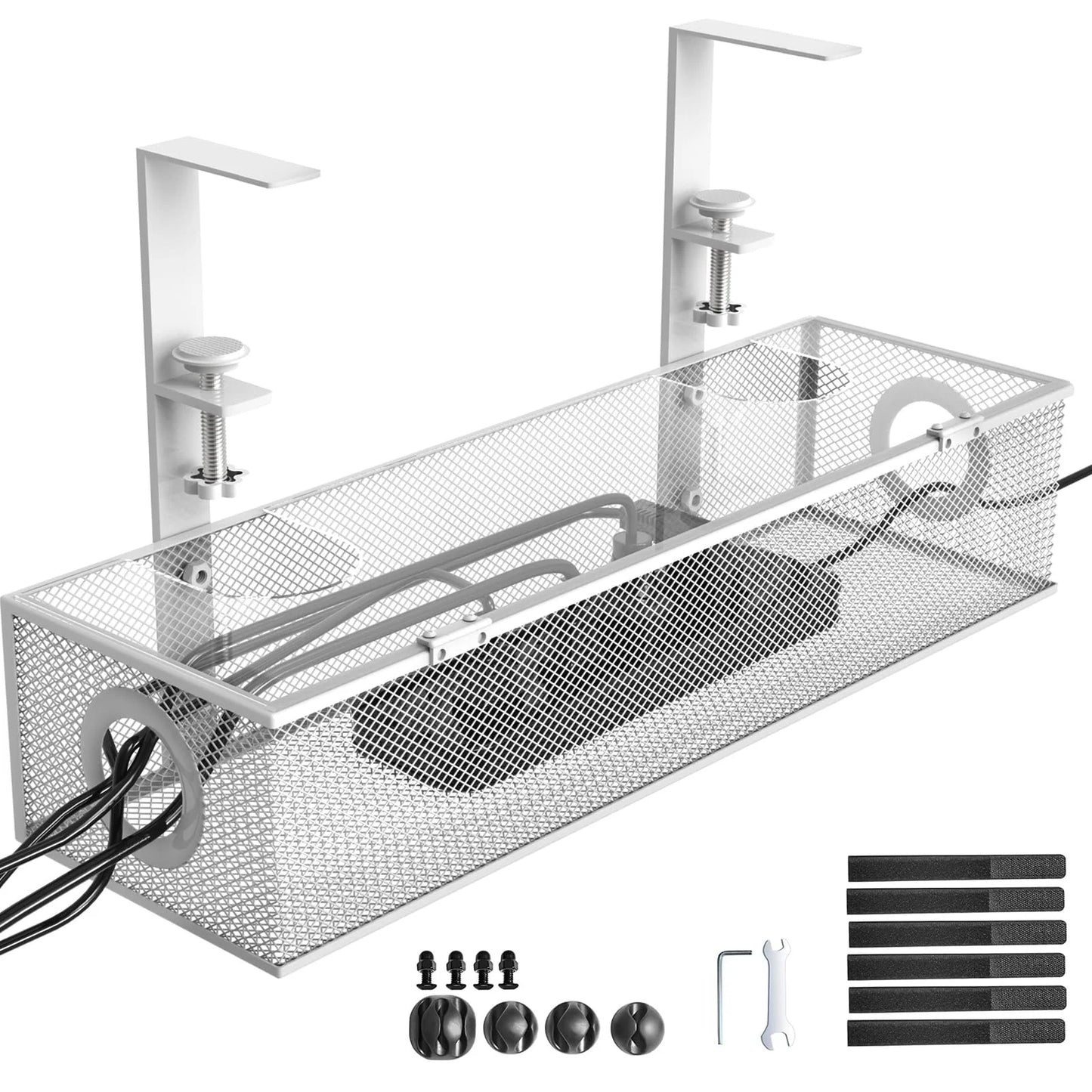 Under Desk Box Tray Organizer







white
, 1 Pack - Wire Management & Cord Organizer, Clamp Mount