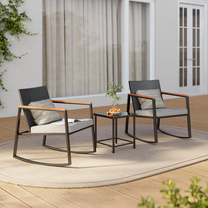 3 Pieces Rocking Patio Set