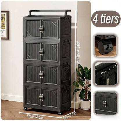 3/4/5 Tier Foldable Storage Cabinet