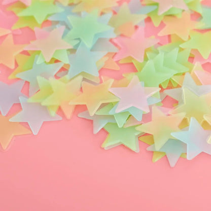 200 Piece Luminous Star Wall Sticker