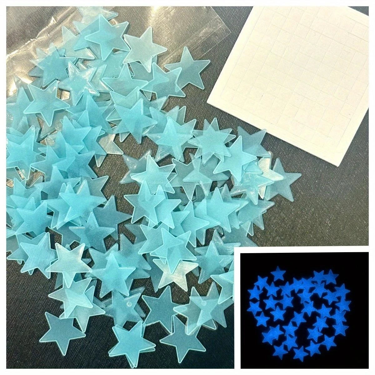 200 Piece Luminous Star Wall Sticker