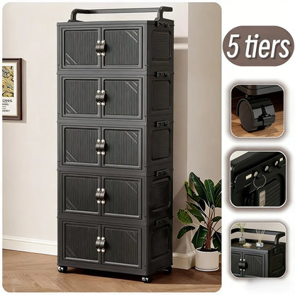 3/4/5 Tier Foldable Storage Cabinet