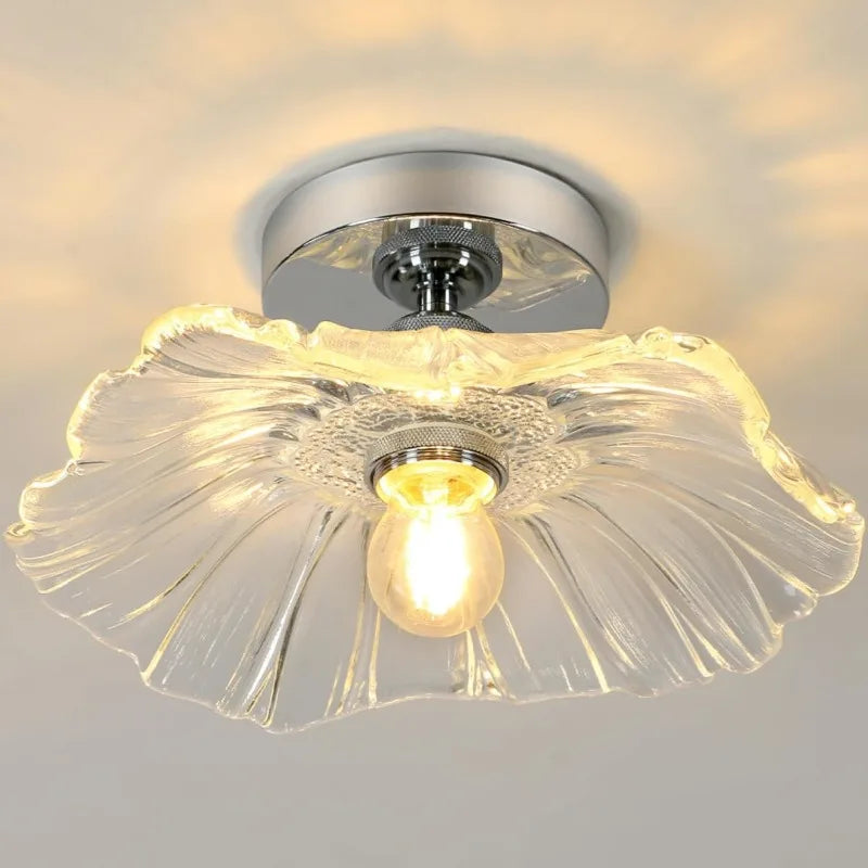 Semi-flush mount ceiling light