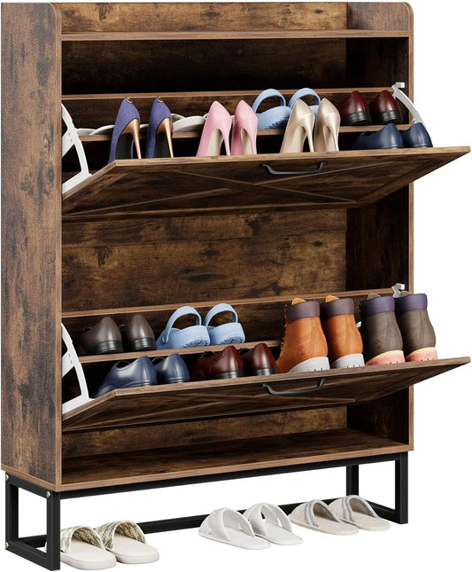Shoe Cabinet with 2 Flip Drawers
