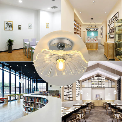 Semi-flush mount ceiling light