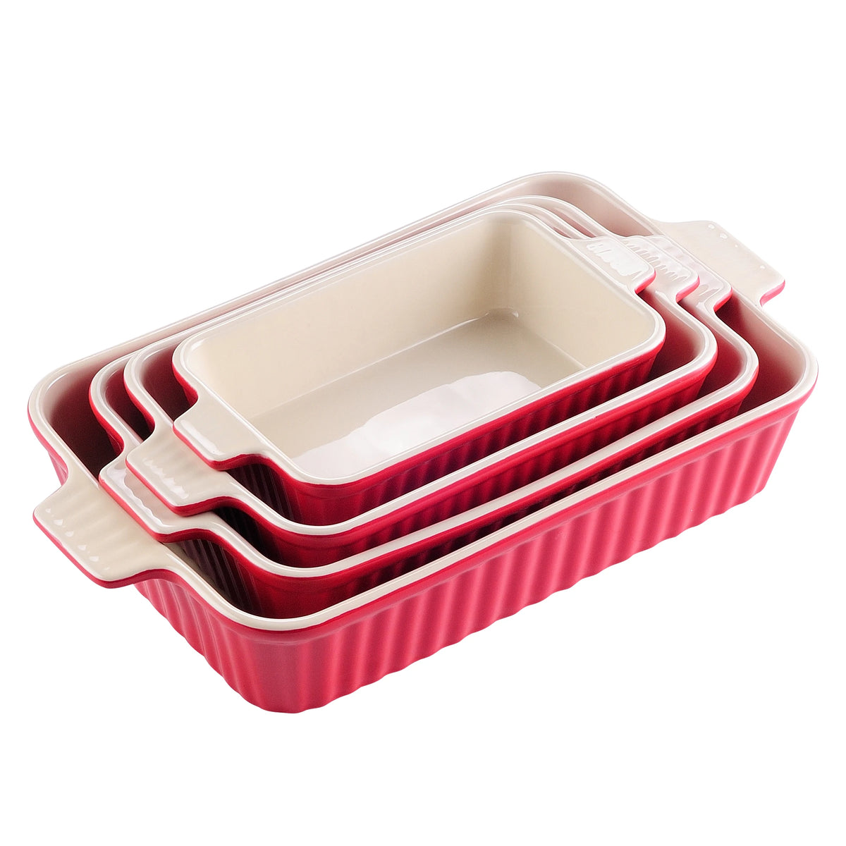 4-Piece Baking Dish Plate Set