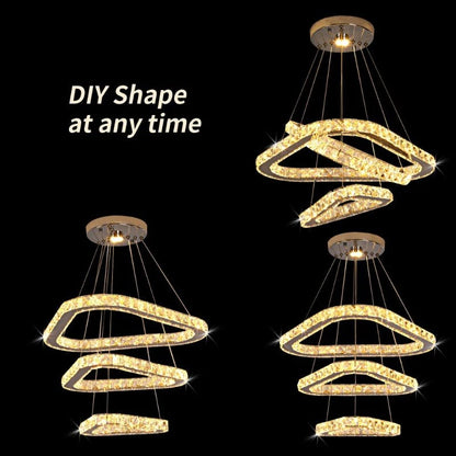 Crystal Led Ring Pendant Lights