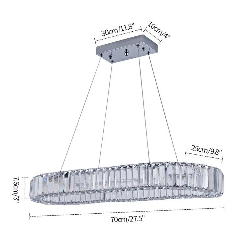 Crystal Led Ring Pendant Lights