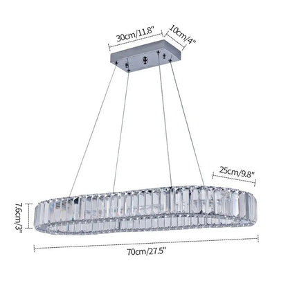 Crystal Led Ring Pendant Lights
