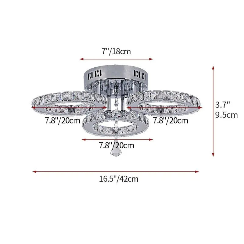 K9 Led Crystal Ceiling Lamp