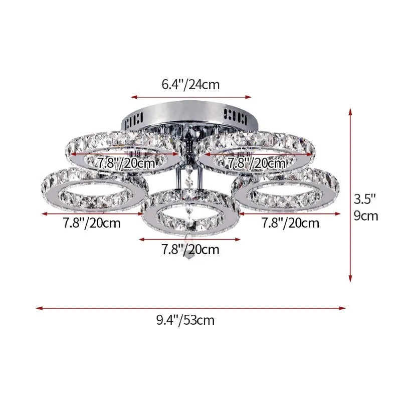 K9 Led Crystal Ceiling Lamp