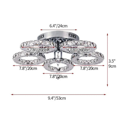 K9 Led Crystal Ceiling Lamp