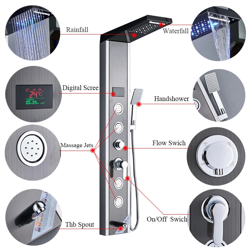 Luxury LED Shower Panel