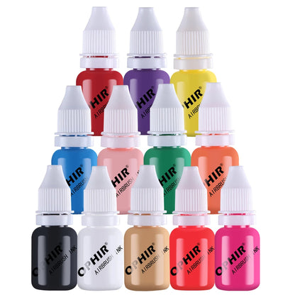 OPHIR 12 Colors Airbrush Nail Art Inks