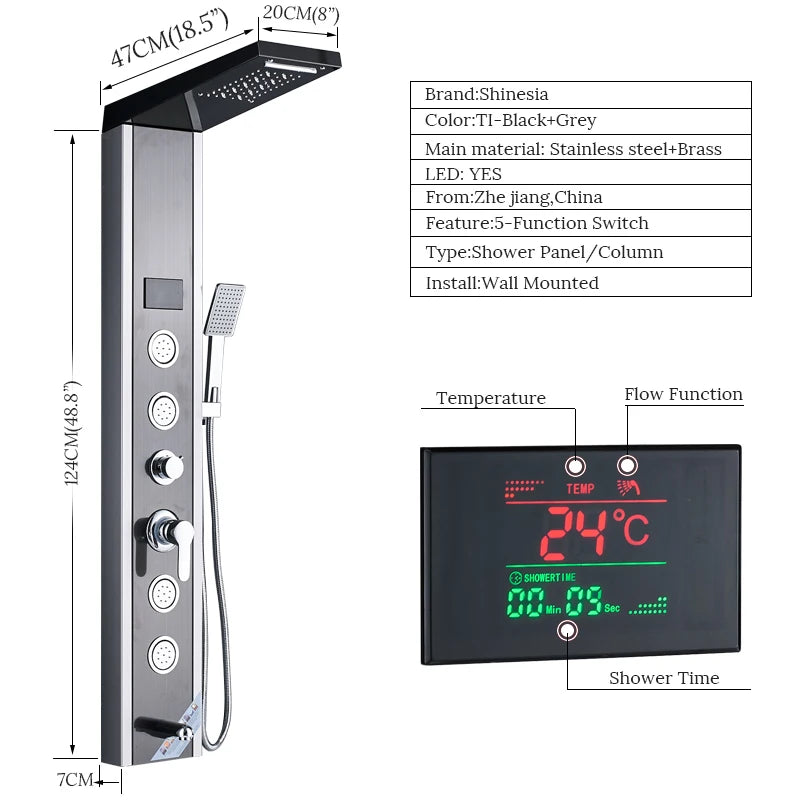 Luxury LED Shower Panel