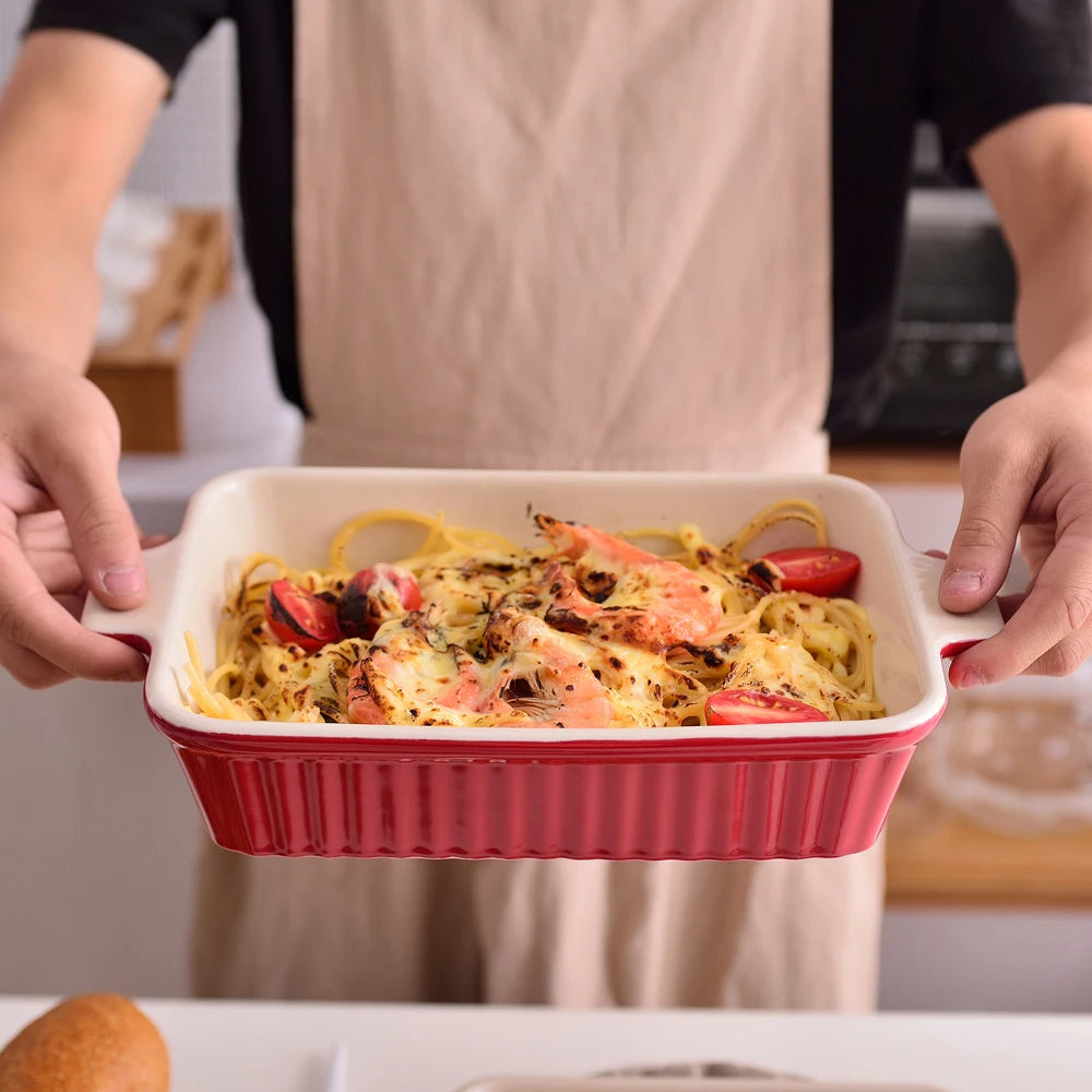 4-Piece Baking Dish Plate Set