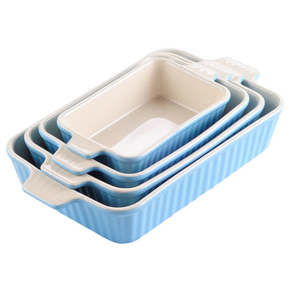 4-Piece Baking Dish Plate Set