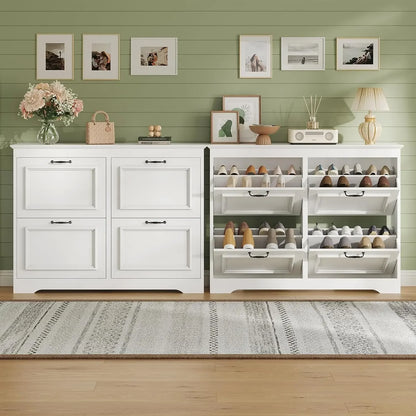 2-Piece Shoe Cabinet Set