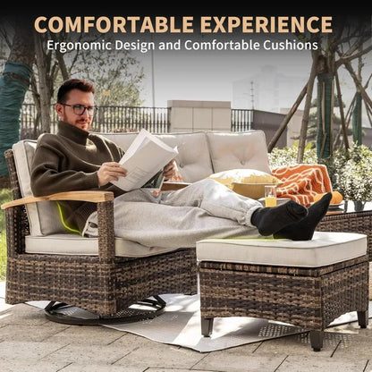 9 Pieces Outdoor Patio Furniture