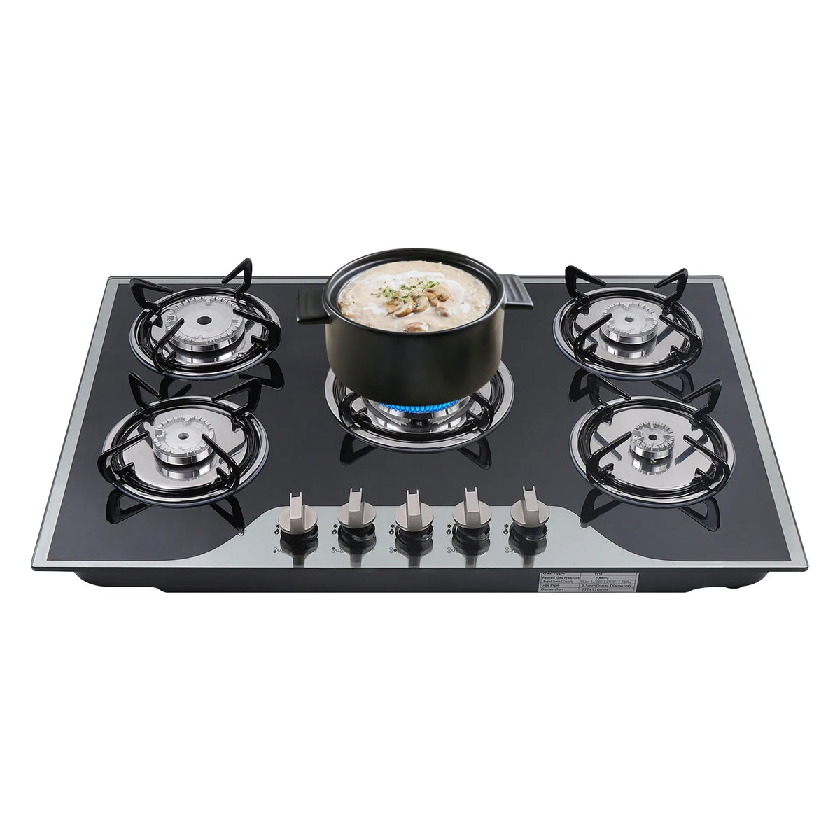 5 Burner Built-In Gas Stove