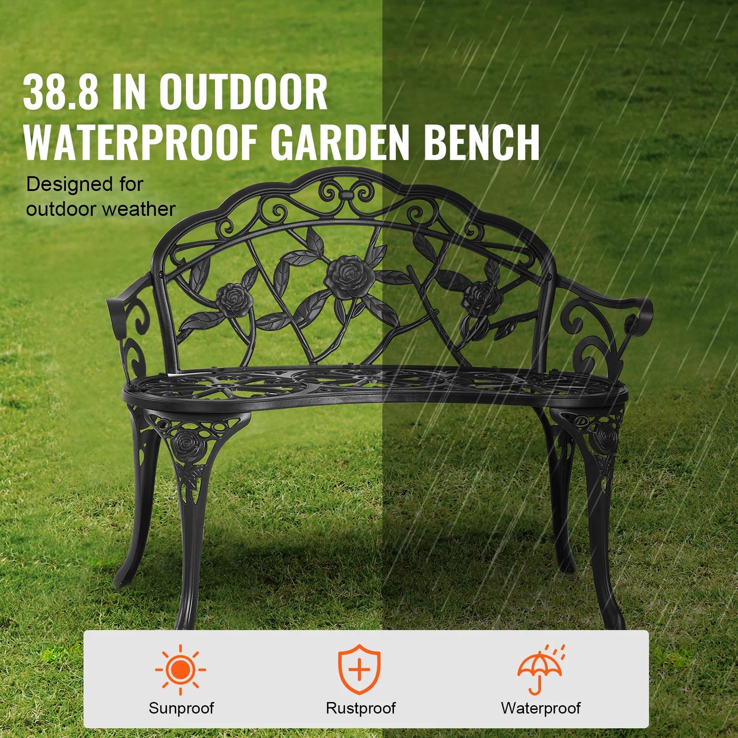 Outdoor Bench Wooden or Metal