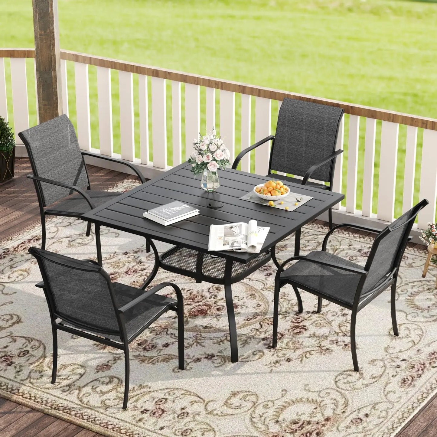 5 Pieces Patio Dining Set