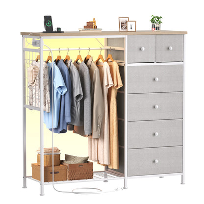 6 Drawer Fabric Dresser