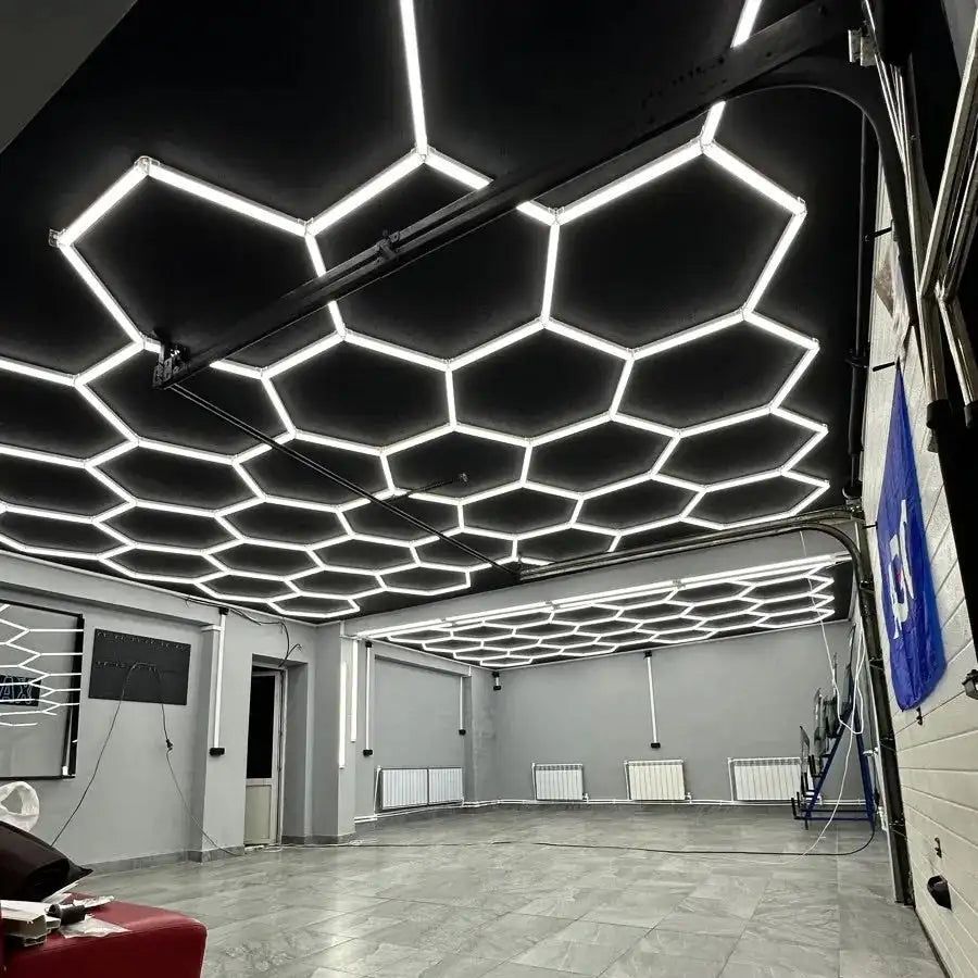 6500K Cool White Hexagon LED Lighting