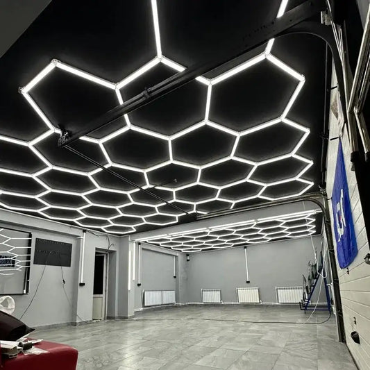 6500K Cool White Hexagon LED Lighting