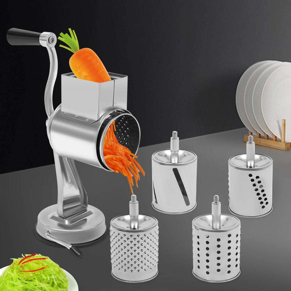 Rotary Grater W/5 Blades