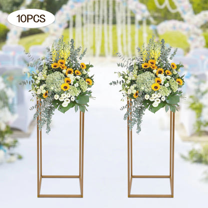 10Pcs Wedding Flower Stand Set