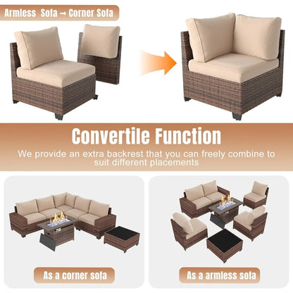 7 Pieces Patio Furniture Set