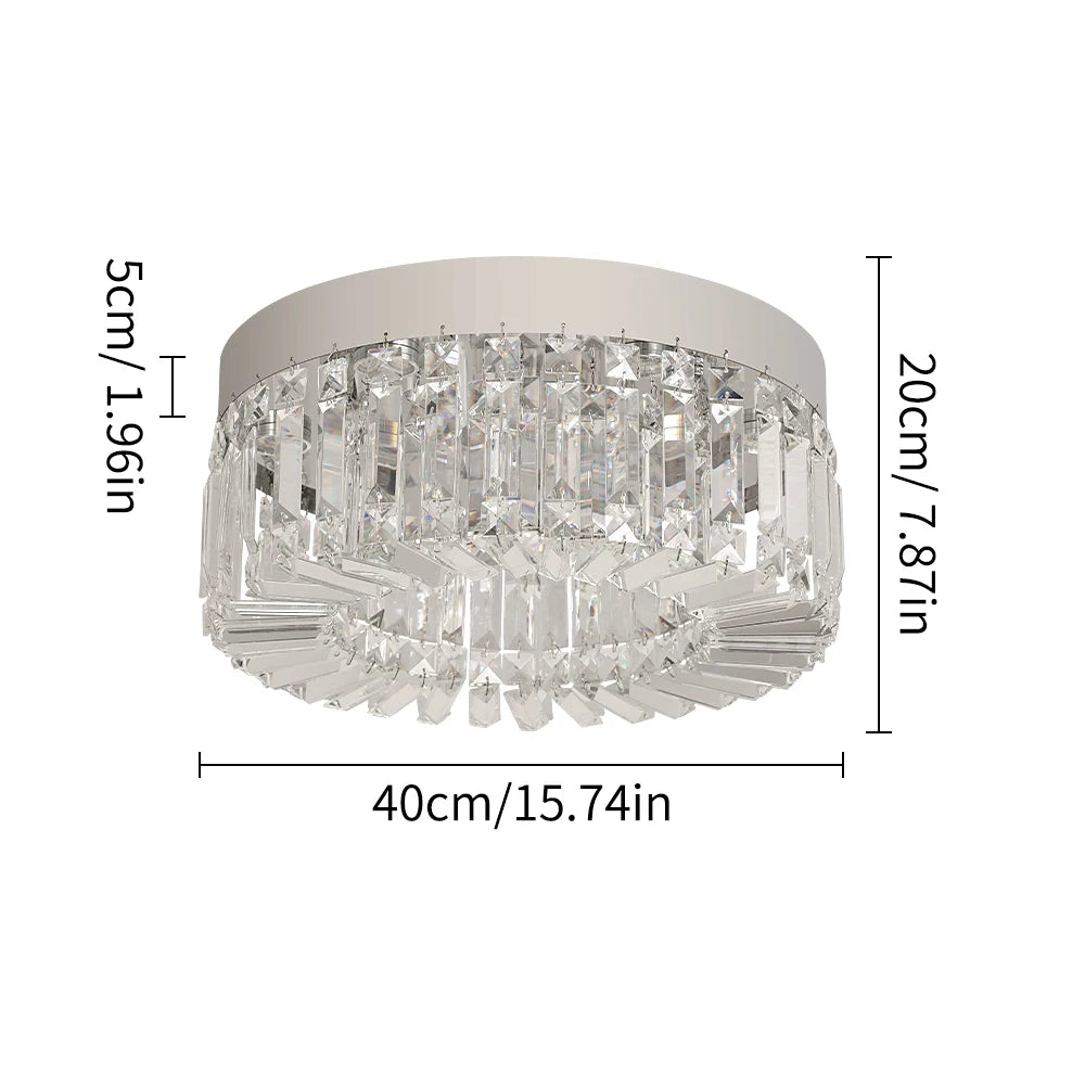 Gold Luxury Crystal Ceiling Lamp