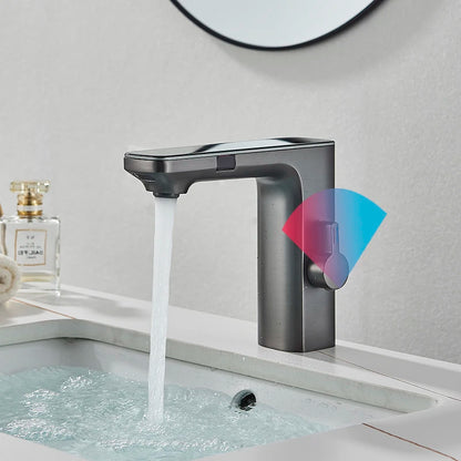 Luxury Silver Gray Smart LCD Daul Sensor