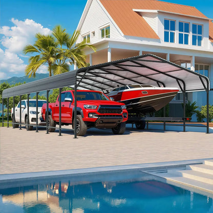 10x15~20x40FT Multi-Size Metal Carport