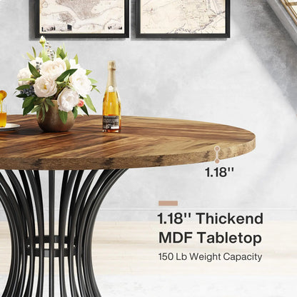 Round Dining Table for 4-6 People