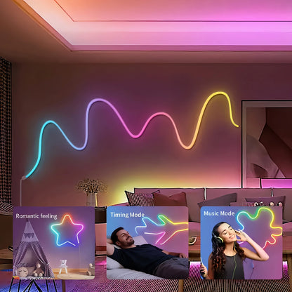 5M RGB Color Changing Neon Light Strip