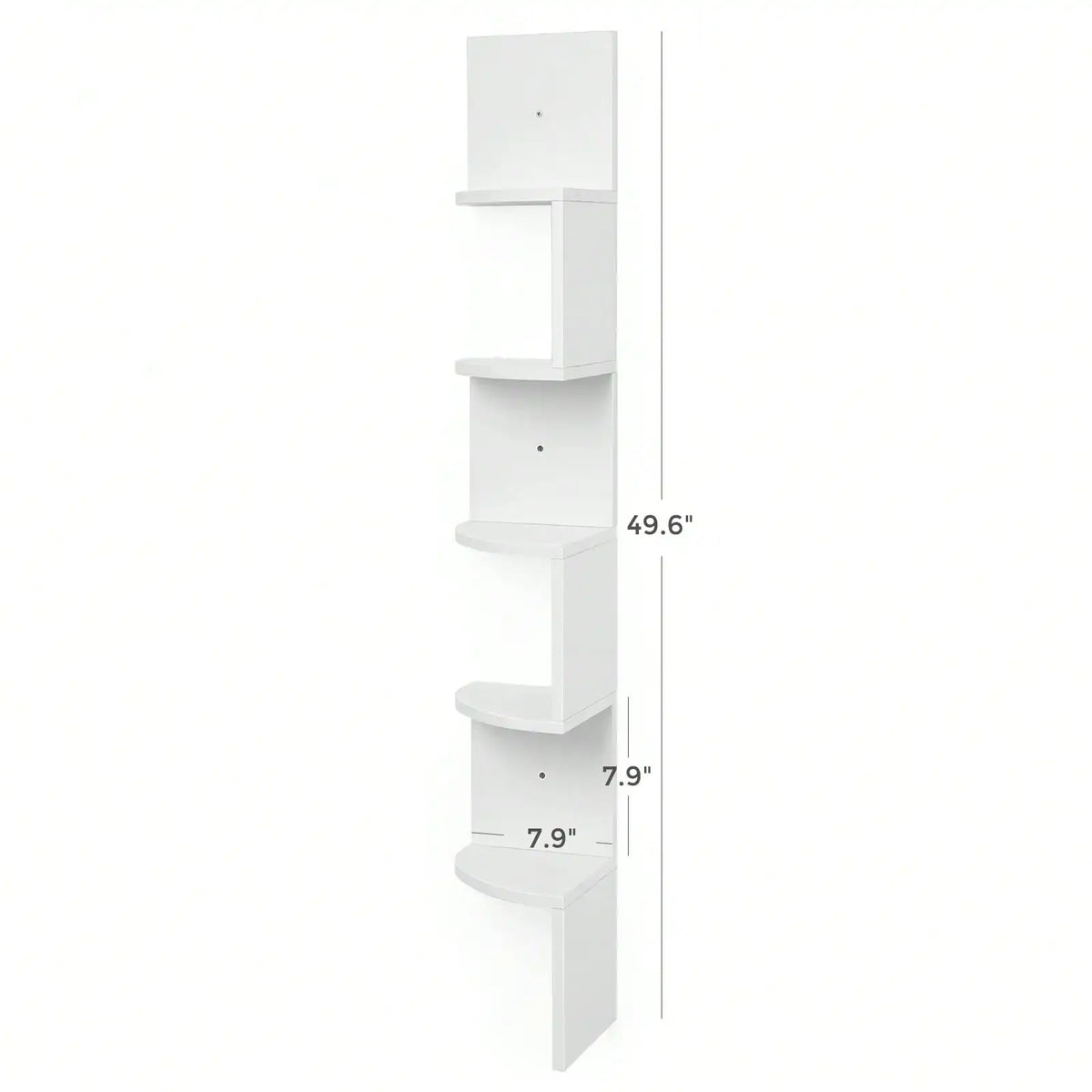 5-Tier Corner Floating Shelf Wall Mounted
