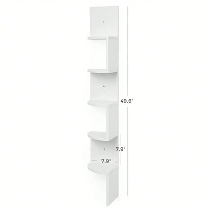5-Tier Corner Floating Shelf Wall Mounted